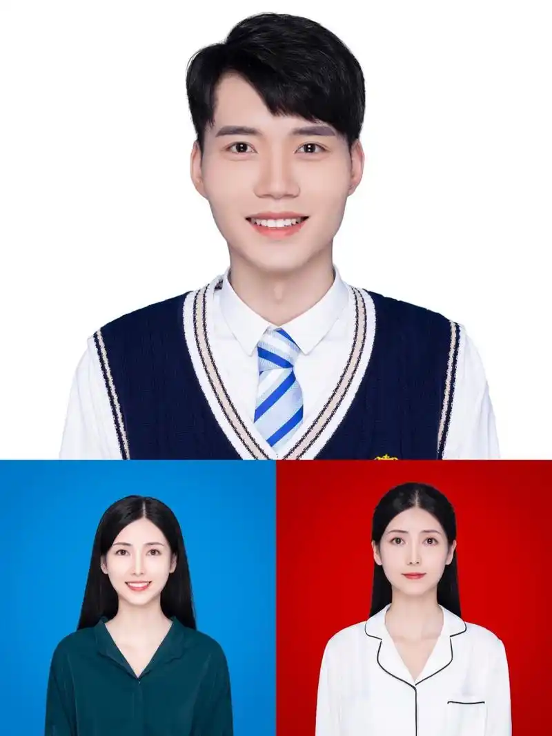 pick73最美证件照 附证件照小心机～ 日常证件照大概就蓝白红三个