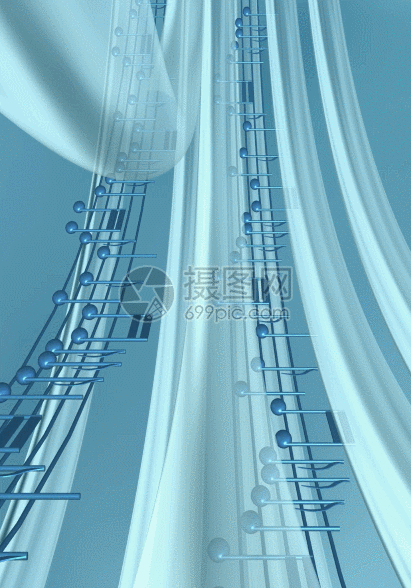 动感旋转音符h5动态背景