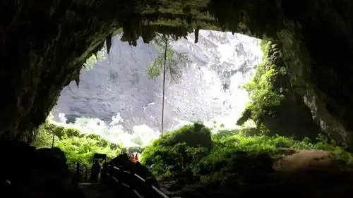 百魔天坑景区又名百魔洞,位于广西河池市巴马县甲篆乡,是国家4-巴马