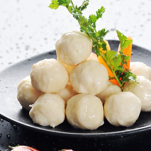 花枝三统万福墨鱼鱼丸火锅丸子食材有弹性免邮墨鱼丸