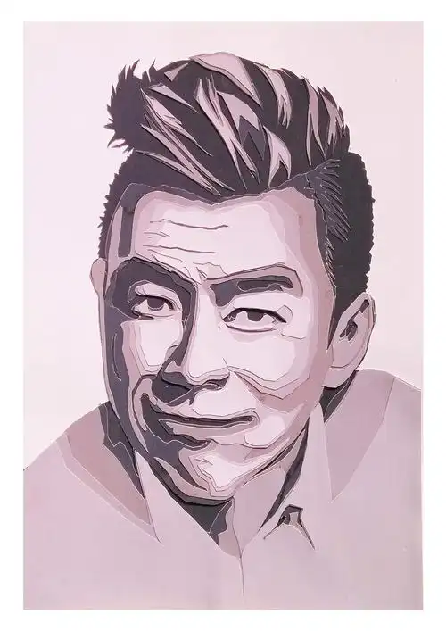 黄渤头像手绘