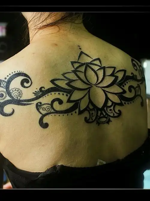 背部纹身_纹身图案手稿图片_小白的纹身作品集