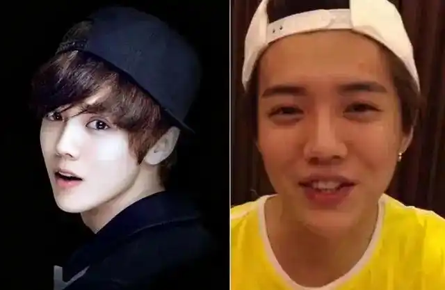 鹿晗,娱乐圈公认的"美男子",看一下鹿晗卸妆的样子,看起来有些憔悴,给