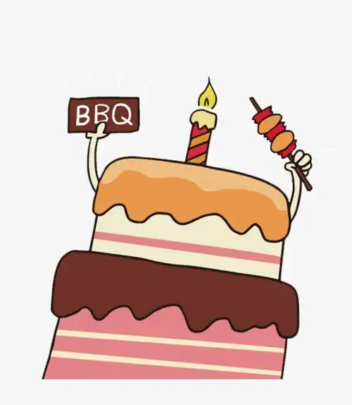 生日蛋糕卡通可爱风格