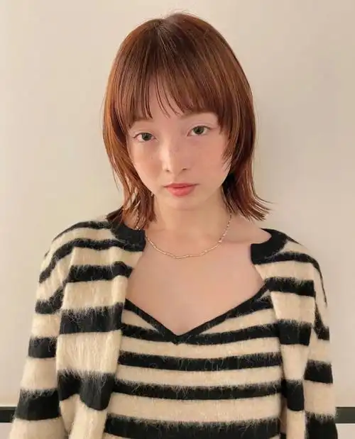日系风格发型层次感短发