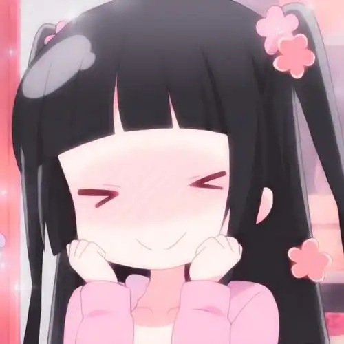 粉粉嫩嫩的女生动漫头像:看到你 就好像一包跳跳糖洒在了我的心里