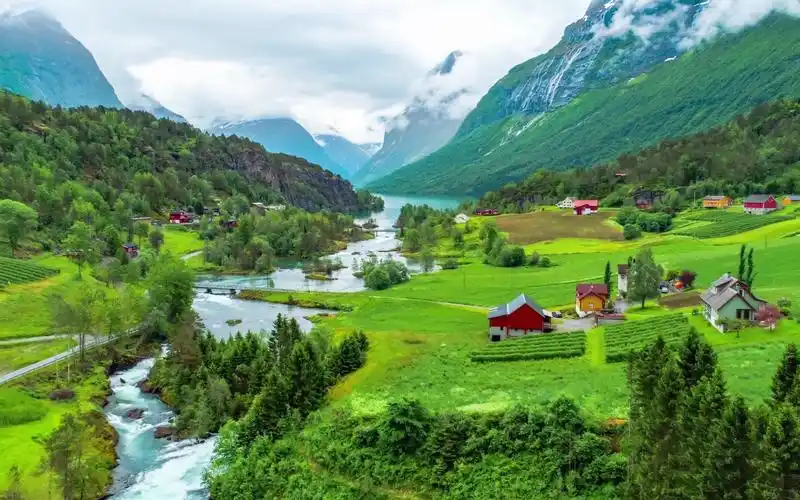 挪威norway4k风景优美的舒缓音乐电影scenicrelaxationfilmwith