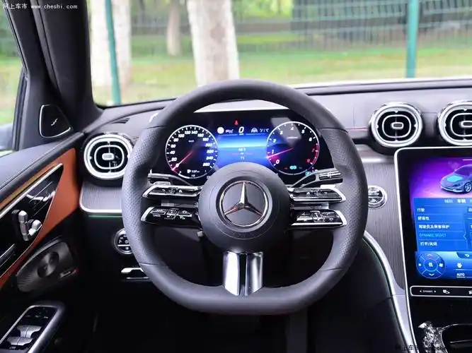 奔驰c级 2022款 c 260 l皓夜运动版内饰中控高清图片(2/113)_网上车市