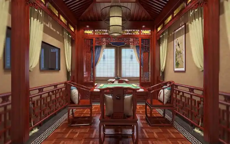装修#中式豪华会所装修推荐#中式休闲室整装设计#中式高端会所定制