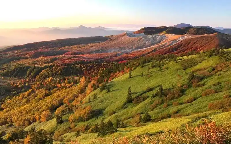舞台背景 ▏a791 2k画质大气高山绿色森林树木青山绿水烟雾缭绕仙境