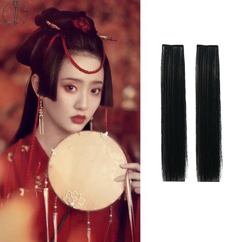 古装假发姬发式公主切隐形刘海片汉服假发片古风日常直发懒人发型