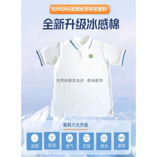 昭麓汇景学校广州市四十七中学小学中学初中高中生速干棉质运动校服