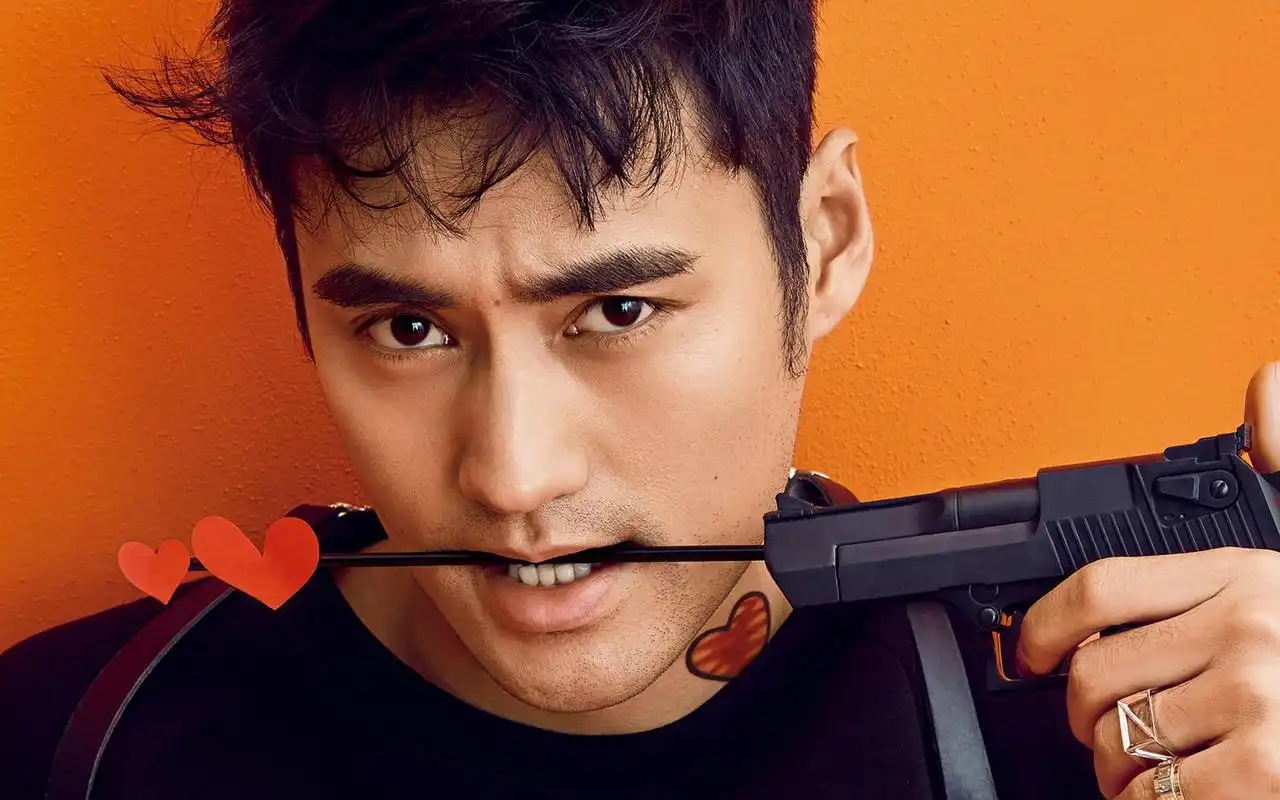 袁弘色彩写真帅气图片桌面壁纸