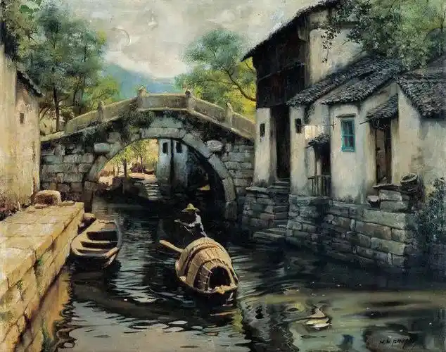 江南水乡做成小房子应该很漂亮