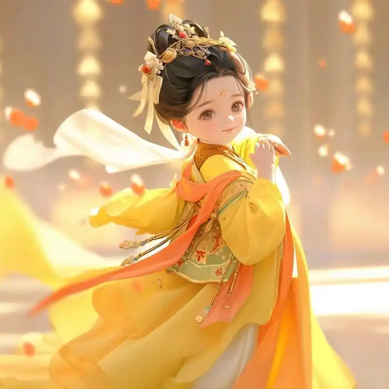 翩翩起舞的花仙子,#古风头像 #国风插画# #古風# #少女头像# #古风