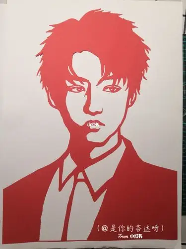 底稿来源@房鵬感谢分享底稿移步他哦王俊凯/易烊千玺/王源tfboys刻纸