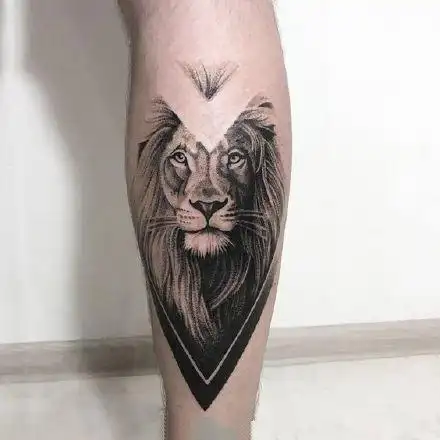 霸气星座纹身狮子座手臂霸气纹身图案3