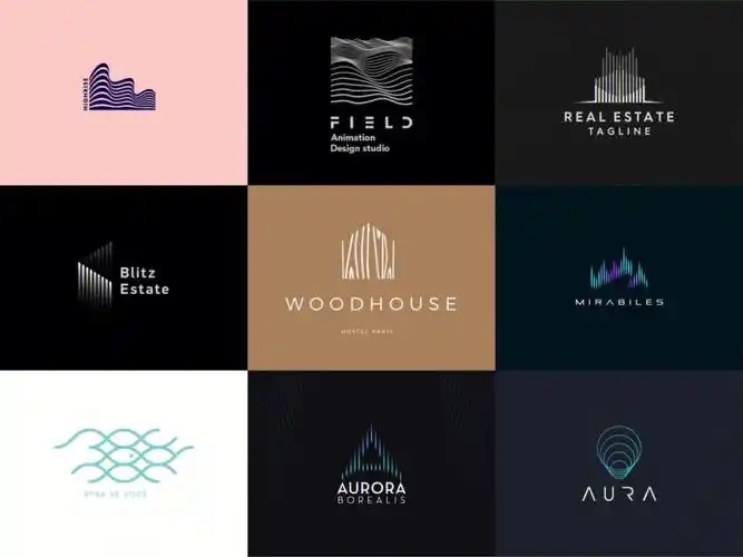 一组线条元素logo设计欣赏77灵感采集