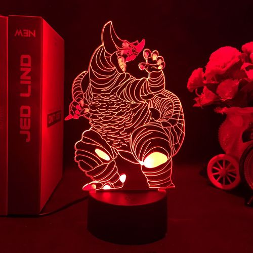 奥特曼系列怪兽殿下哥莫拉模型卡通摆件3d小夜灯给小朋友动漫礼物