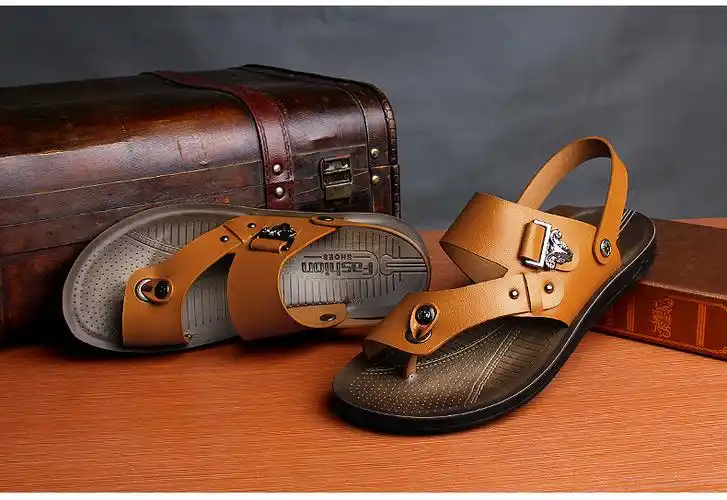 热卖 货到付款 男士凉鞋沙滩鞋男式拖鞋套脚商务休闲鞋2015春夏新款