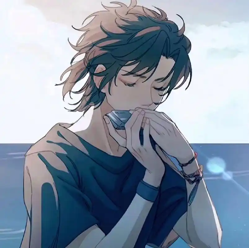 头像男|高级小众超温柔动漫头像分享 软件:一甜91(工具-细调) 亮度