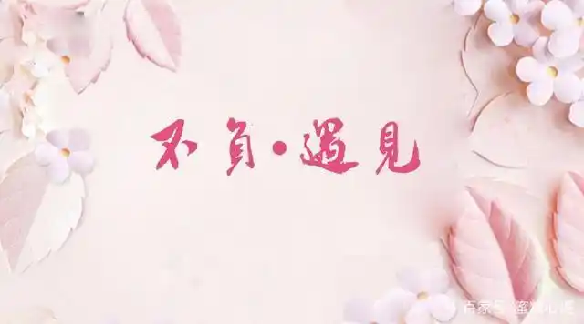 感恩遇见,感谢有你!