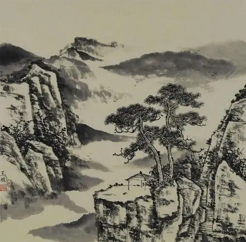 博宝·资讯 | 王旭国画山水作品赏析:古韵悠悠,禅意绵绵