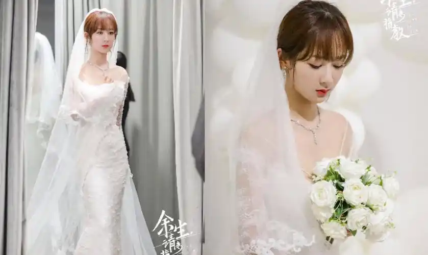 杨紫剧中婚纱造型曝光,身材窈窕气质佳,手拿捧花面容娴静-娱乐视频