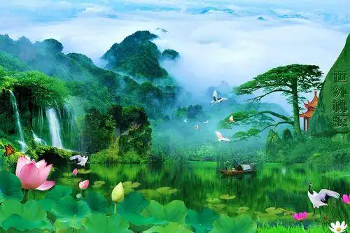 山水风光风景魅力大自然风光美景图片高清电脑桌面壁纸桂林山水甲天下