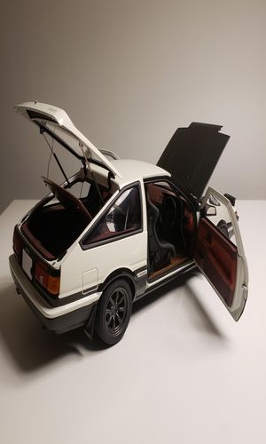 正品autoart奥拓头文字ae86丰田最终树脂汽车模型车模