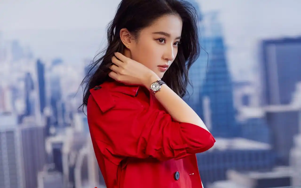 刘亦菲木兰红摩登高清桌面壁纸