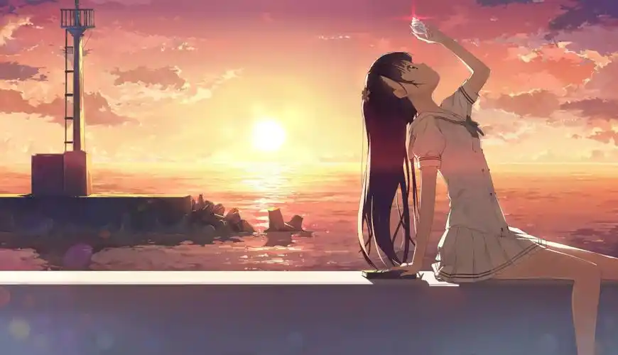 二次元动漫作品壁纸_商业插画/日系插画_晚秋-君 - 绘画圈