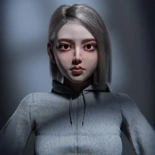 ai虚拟女孩头像习作