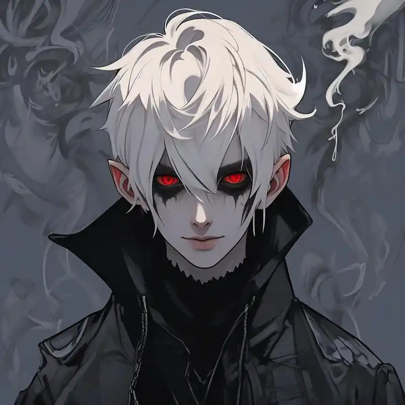 0369♂15暗黑风吸血鬼男生漫画头像94