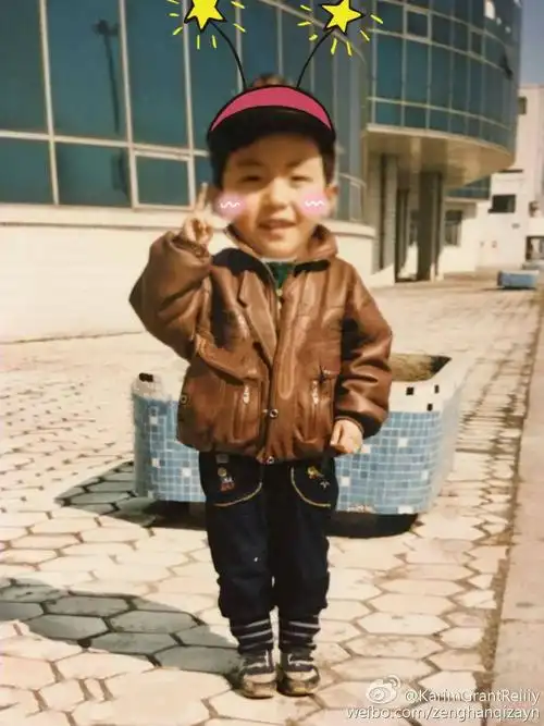 黄景瑜#wuli老大小的时候也是萌萌哒～哈哈哈哈哈哈 从小帅到大,说哪