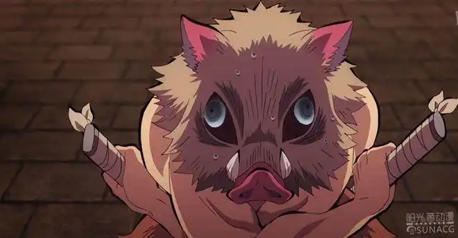 鬼灭之刃伊之助日轮刀出1比1实物周边了官方猪头套还远吗