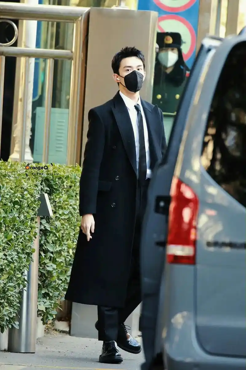 黑色大衣#吴磊#明星图片 #神仙颜值  - 抖音