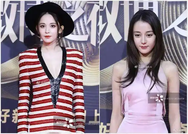 新疆二美迪丽热巴,娜扎罕见同框,对比有点惨烈哦.