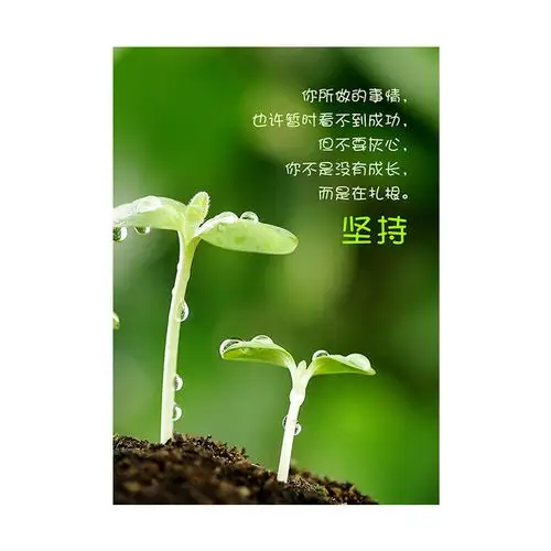 办公室清新唯美励志壁画创意装饰画挂画