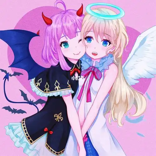 天使和恶魔的合照