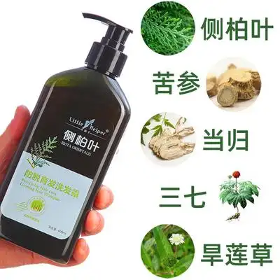 助手侧柏叶防脱增发育发液无硅油控油生姜脂溢男女掉发洗发水