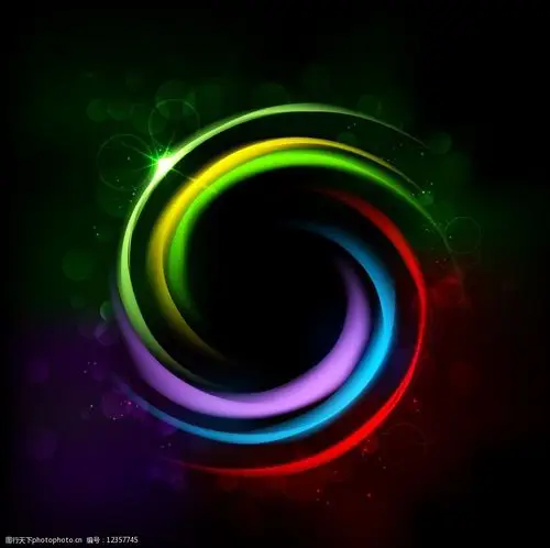 炫彩动感圈圈图片图片-图行天下图库