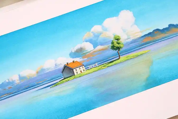宫崎骏动画场景|治愈系水彩