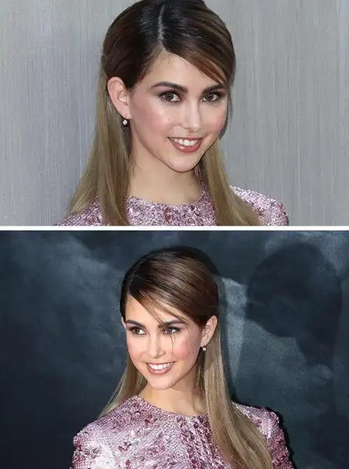 昆凌年轻时好像瓷娃娃混血长相搭配粉色长裙好像真人芭比