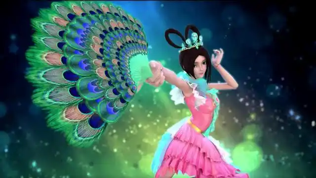 叶罗丽:孔雀各个阶段建模,一次比一次漂亮,比茉莉公主更得宠