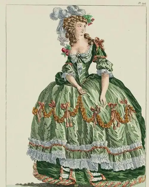 艺术欣赏:18世纪的欧洲宫廷服装 凸显巴洛克风格