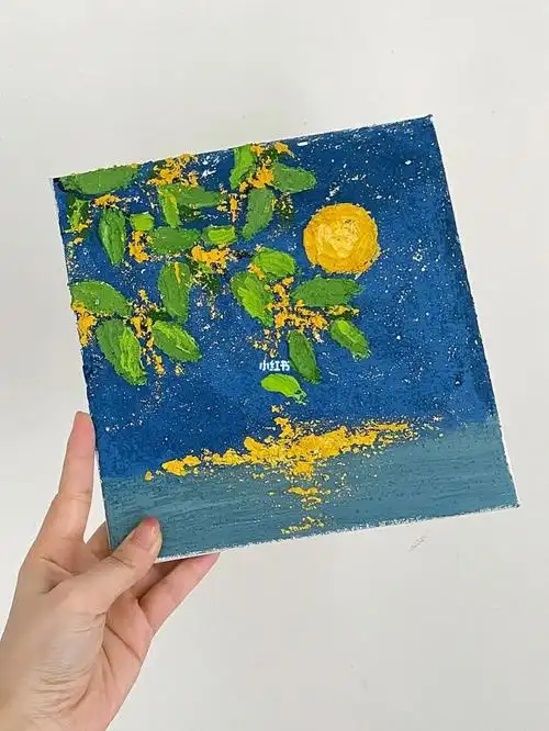 【意境到了就行】画布:20*20cm工具:排笔铺底,刮刀刻画细节丙烯颜料