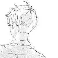 素描头像背影图片