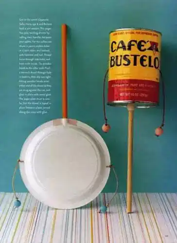 多款废物利用制作,好玩儿童乐器