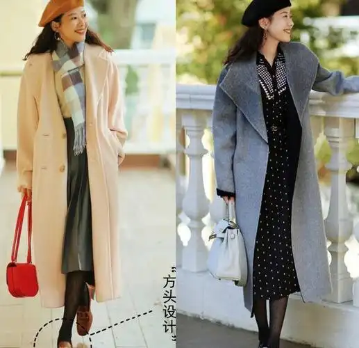 今天我将和大家分享几种优雅得体的大衣与裙子的搭配方法